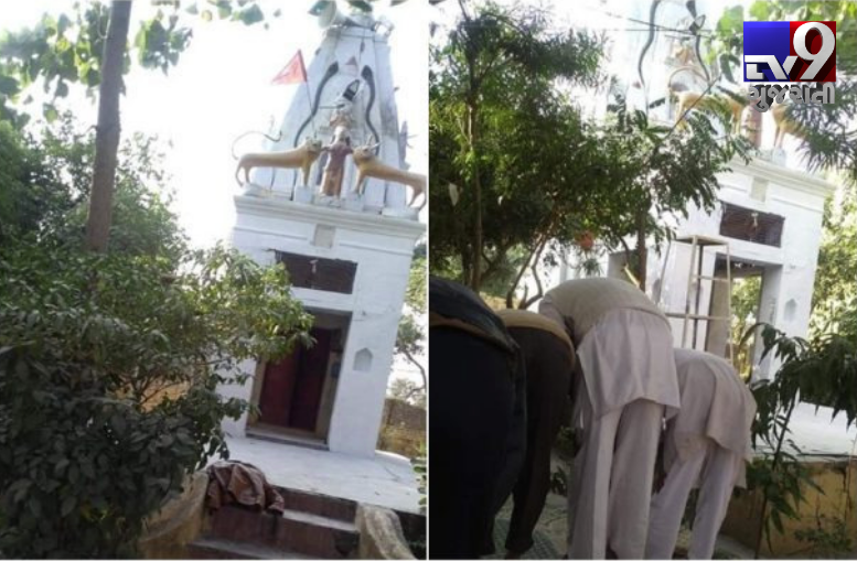 muslims offer namaz in shiv temple