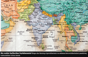 MYANMAR-CHINA-INDIA MAP